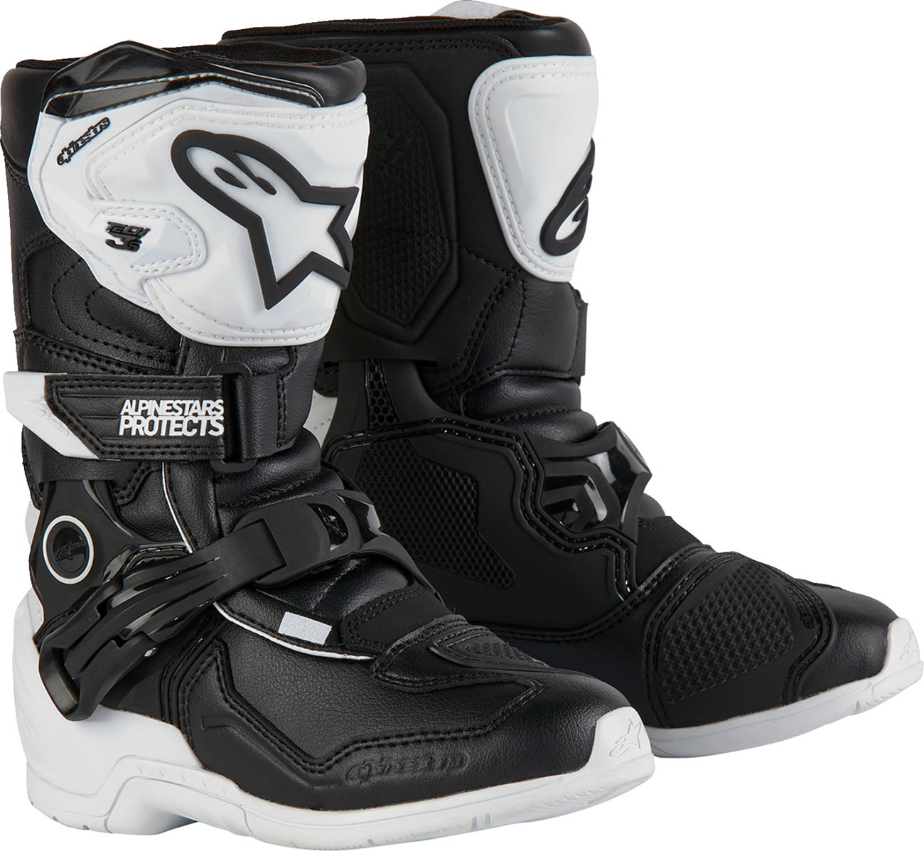 ALPINESTARS Kids Tech 3S Boots - Black/White - US 1 / EU 33 2014524-21-1