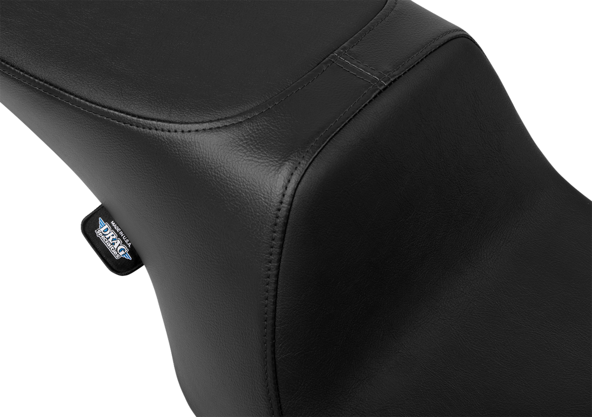 DRAG SPECIALTIES SEATS Predator 2-Up Seat - Vinyl - Smooth - w/o Backrest - FL '97-'07 4695A