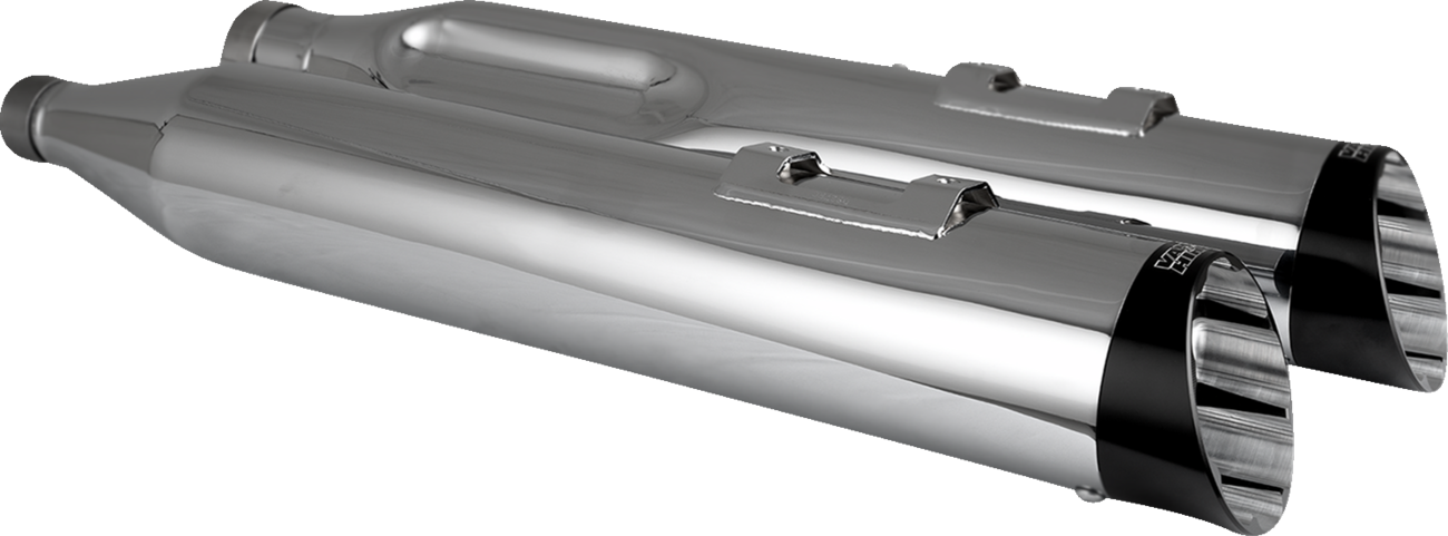 VANCE & HINES Razorback 450 Slip-On Mufflers - Chrome - M8 Bagger 17960