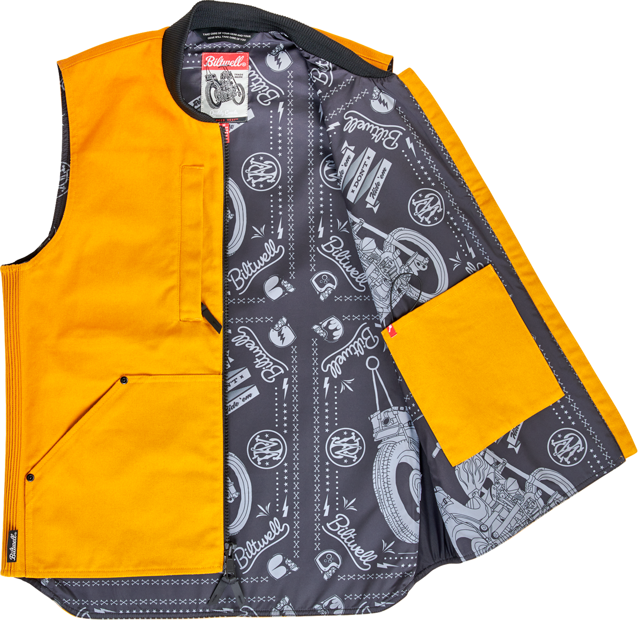 BILTWELL 4 Speed Vest - Gold - Large 8150-120-004