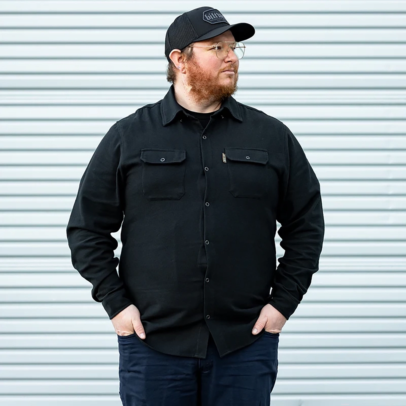 BILTWELL HI Test Flannel Shirt - Black - XL 8128-124-005