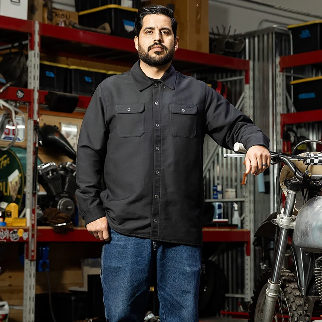 BILTWELL El Dorado Shirtjack - Black - 2XL 8129-121-006