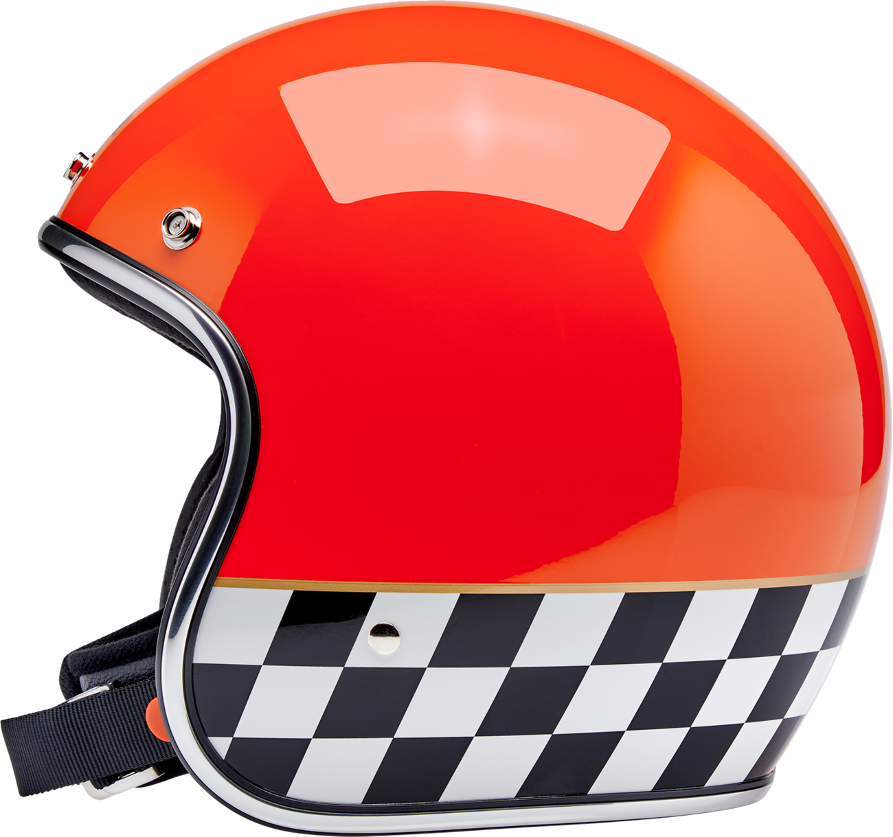 BILTWELL Bonanza Helmet - Competition - Orange - Large 1001-590-204