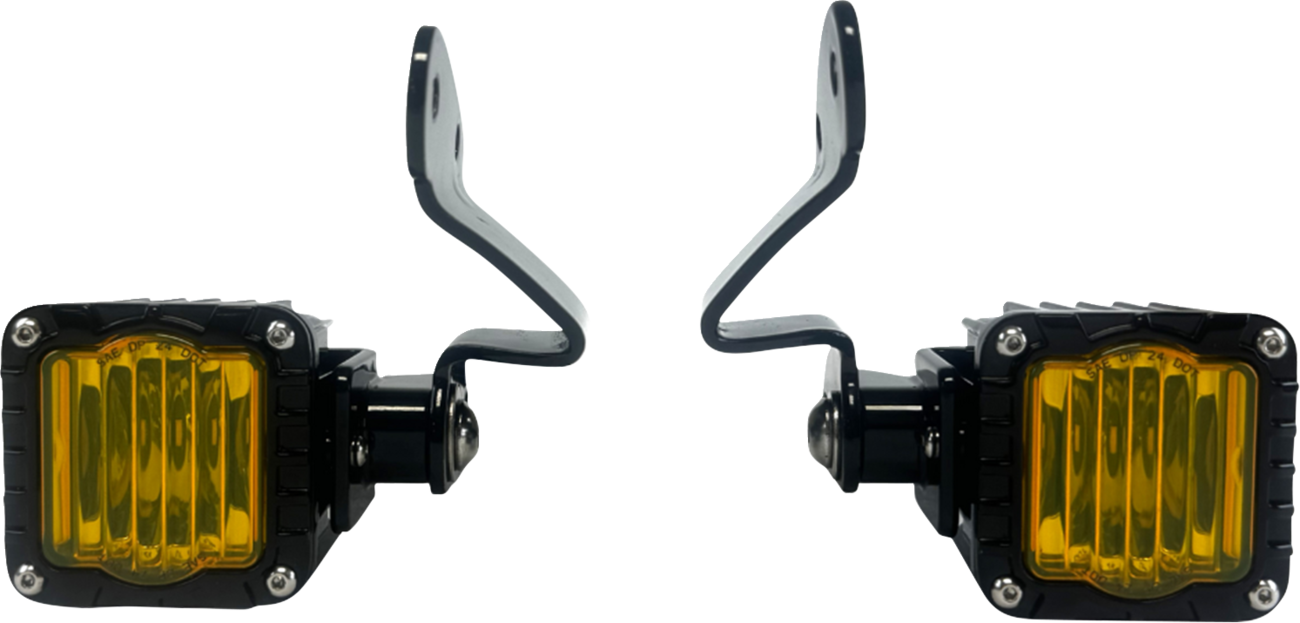 CUSTOM DYNAMICS Front Turn Signals - Shark Demo® - LED - Yellow SD-23RG-FT-YB