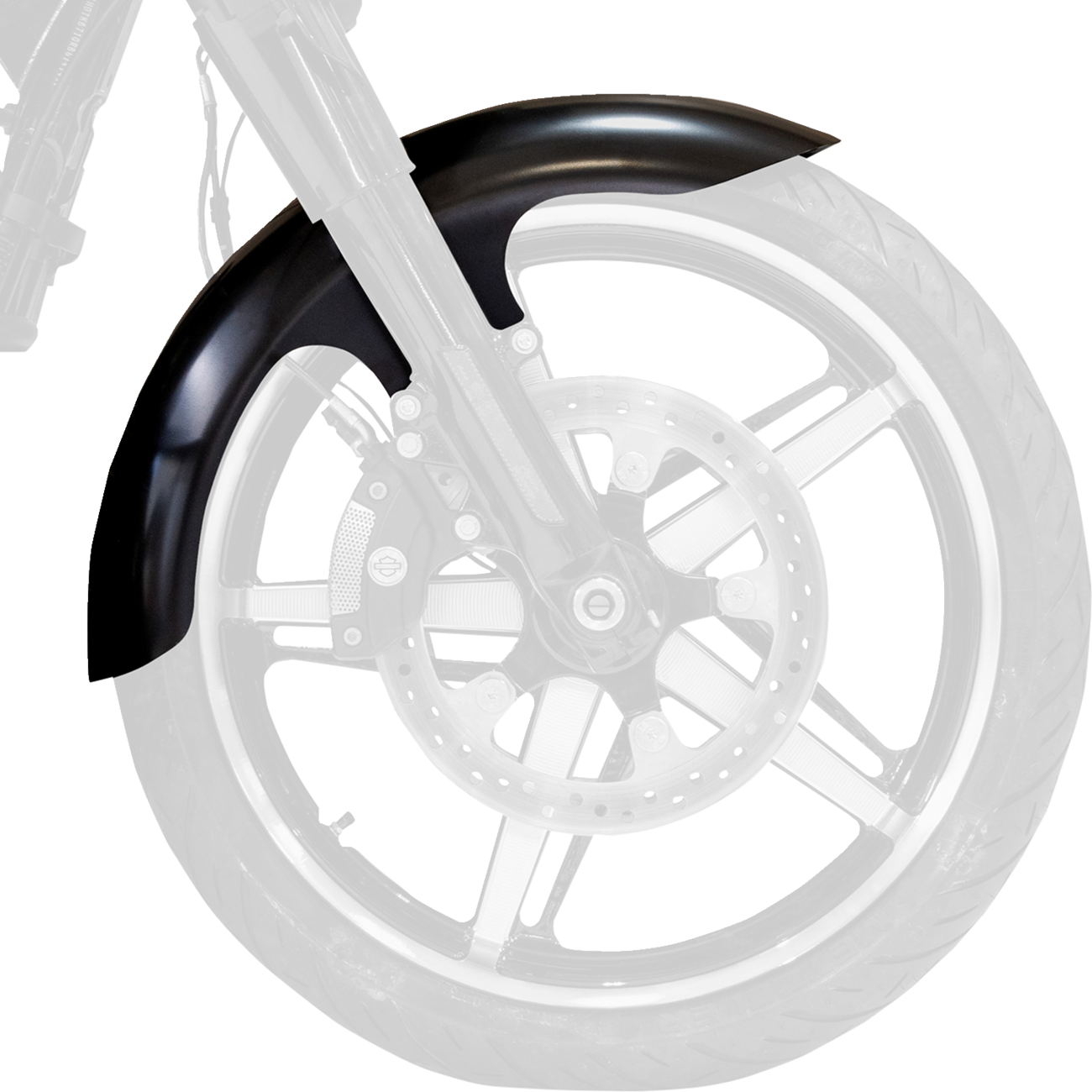 KLOCK WERKS Henry Front Fender - Black - 21" Wheel - HD Touring KWF-01-0321