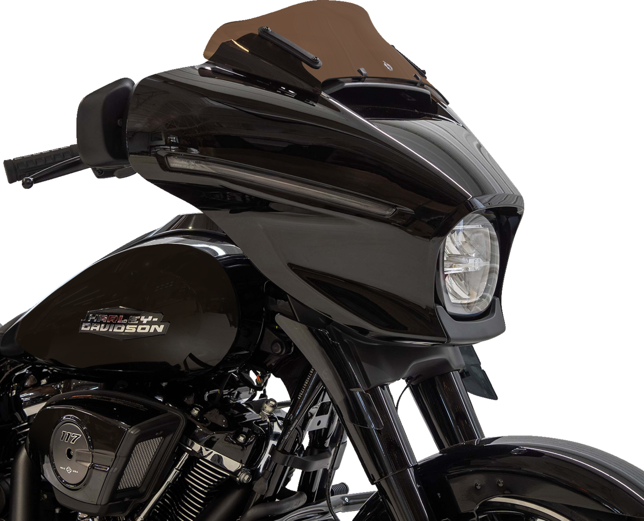 KLOCK WERKS Kolor Flare® Windshield - 6-1/2" - Bronze - '23-'25 FLHX KWW-01-0747