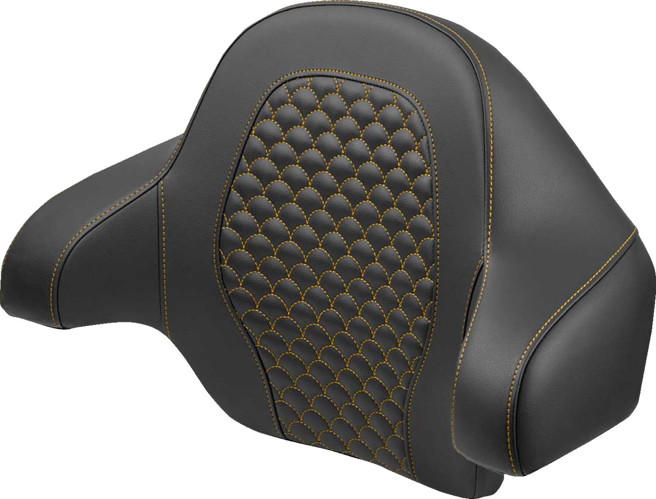 SADDLEMEN Tour Pak - Dragon Scale - Gold Stitch - FLH/FLT '14-'24 814-07-20907