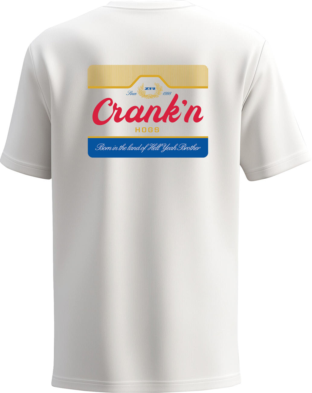 Z1R Hogs Crank'n T-Shirt - White - XL 3030-25319