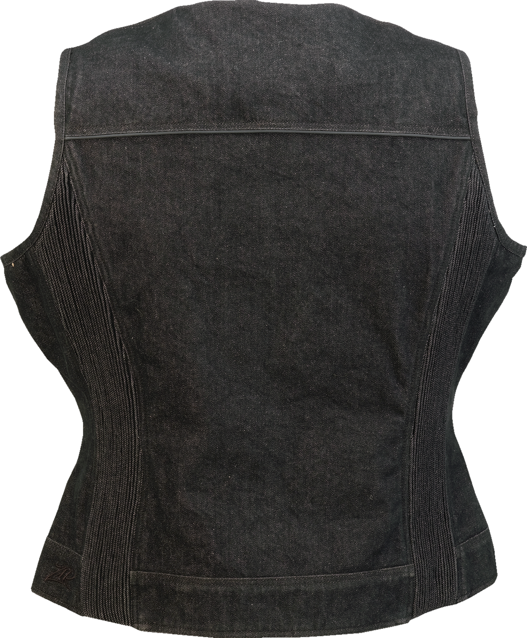 Z1R Women's Denim Vest - Black - 1W 2831-0111