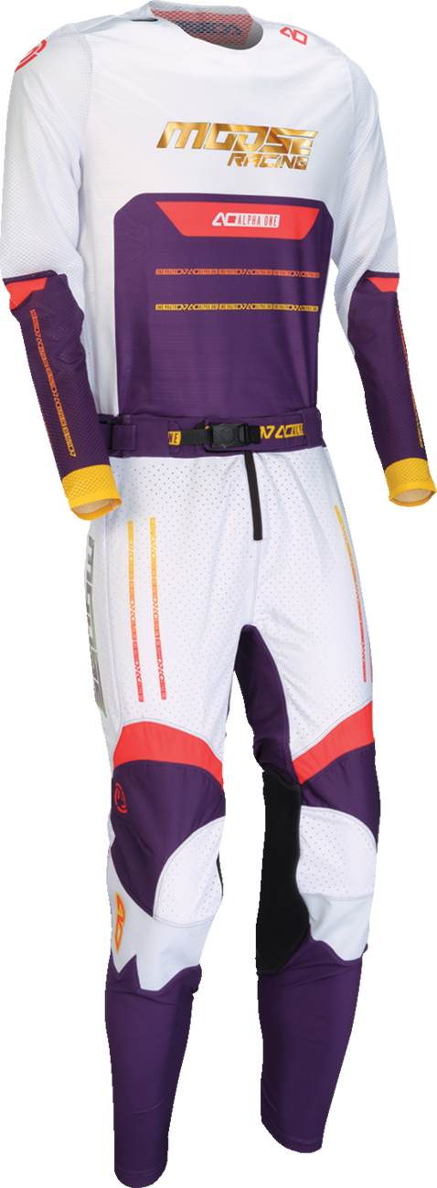 MOOSE OFFROAD Alpha One Pants - Purple/Red - US 26 Slim 2901-12058