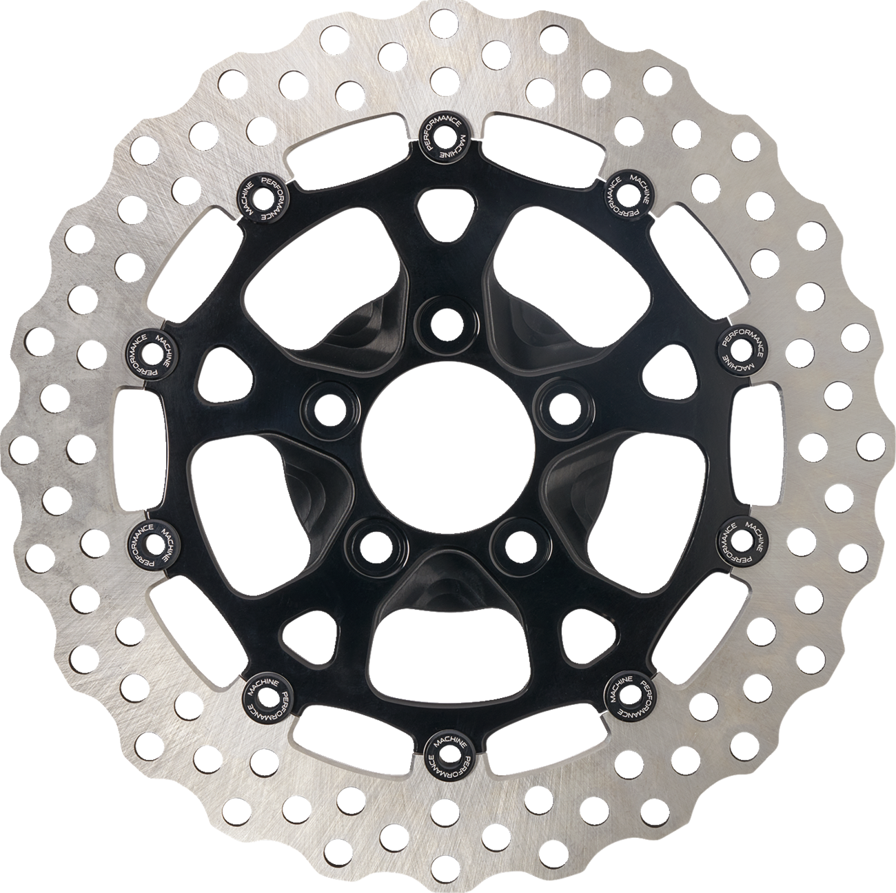 PERFORMANCE MACHINE (PM) Disc Carr Dominator - 320 mm X .20 FF - Front - Black Anodized 0133-2606S-B