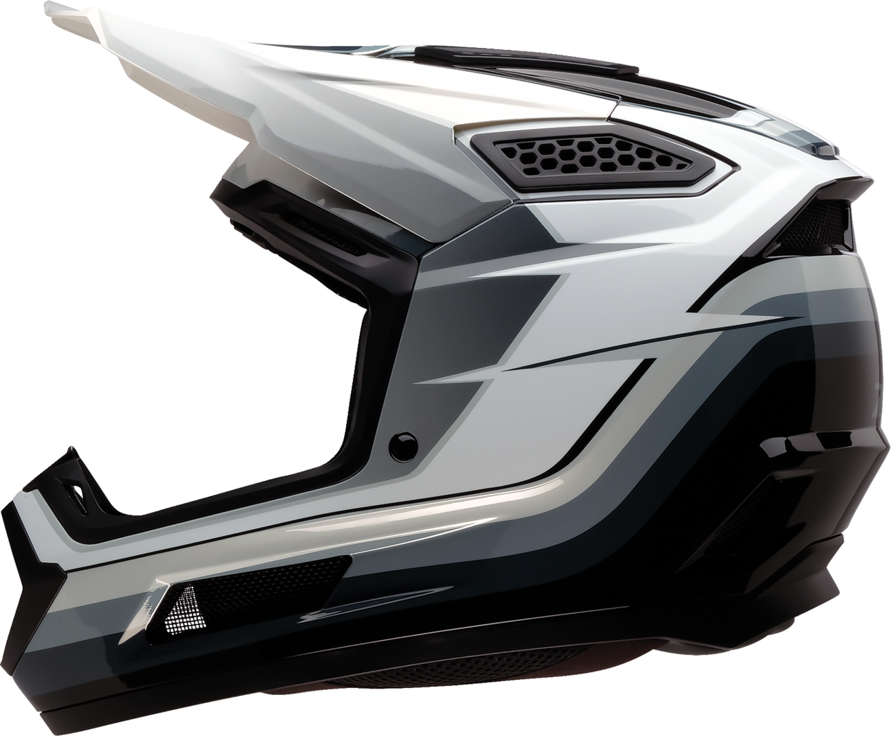 Z1R Dirt Maxx Helmet - Vortex - Black/White/Gray - 2XL 0110-9351