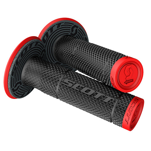 SCOTT SX II NEON RED/BLACK SET W/DONUTS