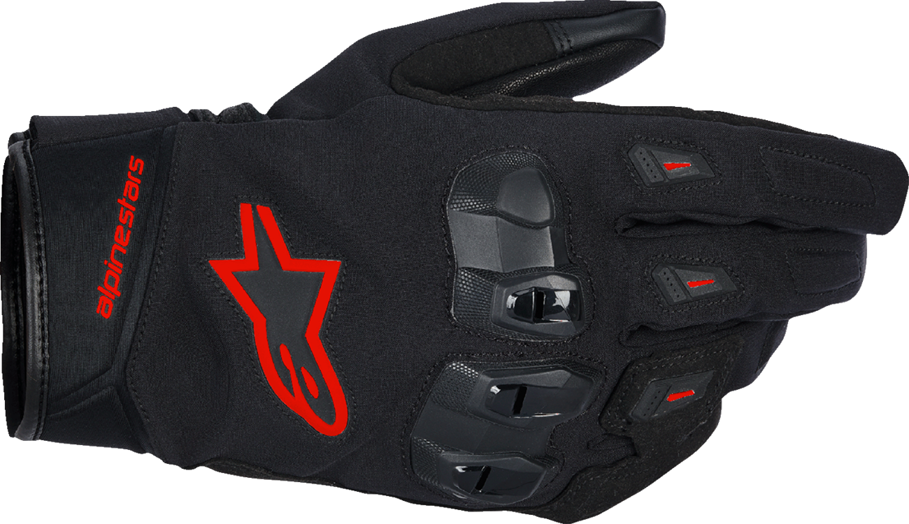 ALPINESTARS SP X Z WP Gloves - Black/Fluo Red - Small 3520126-1030-S