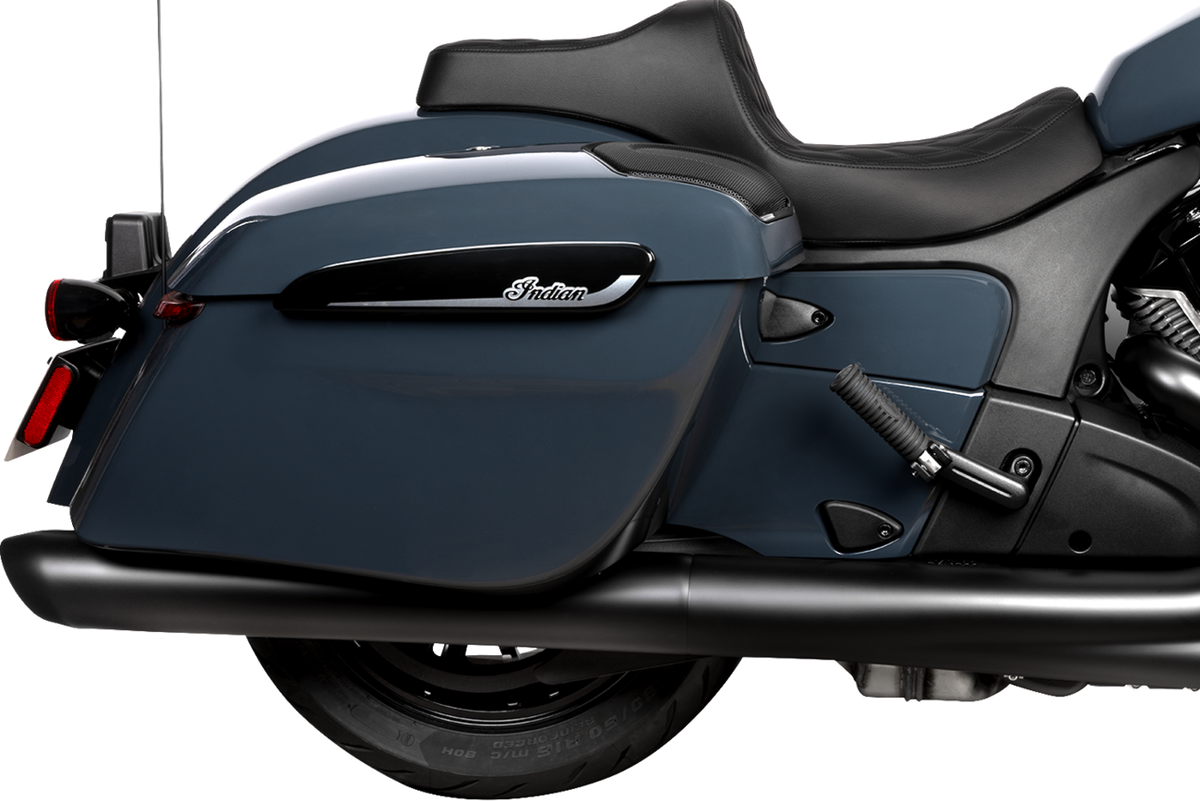 DRAG SPECIALTIES SEATS Predator III 2-Up Seat - Vinyl/Solar Leather - Double Diamond - Chieftain '25/Challenger '20-'25 4720F