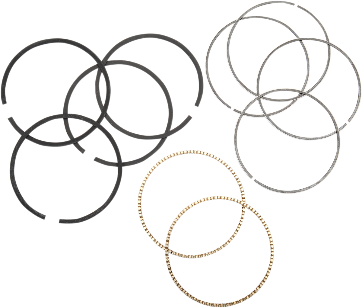 S&S CYCLE Replacement Piston Rings - 4.000" - +0.010" 94-1301X