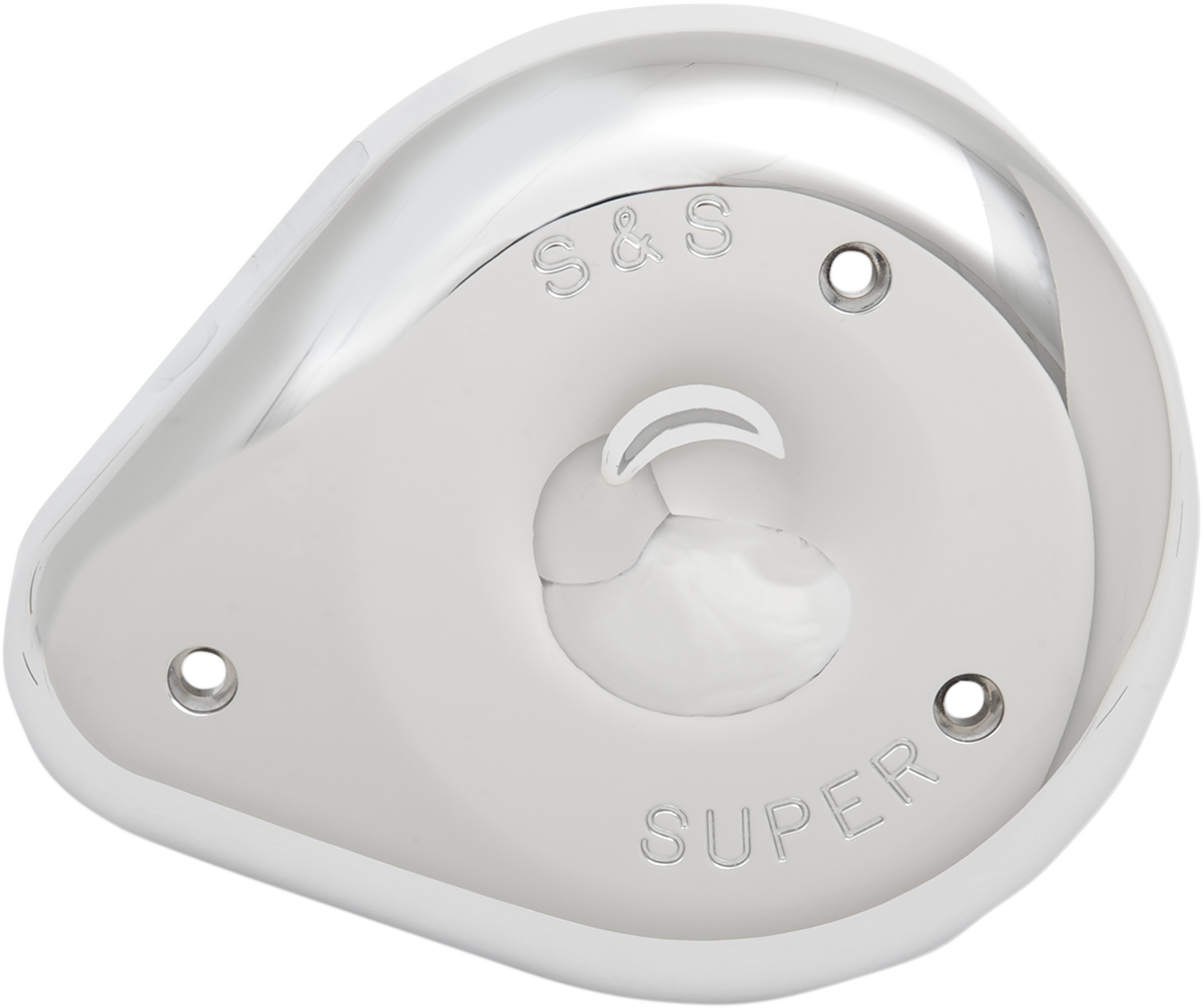 S&S CYCLE Teardrop Air Cleaner Cover - Chrome 17-0378