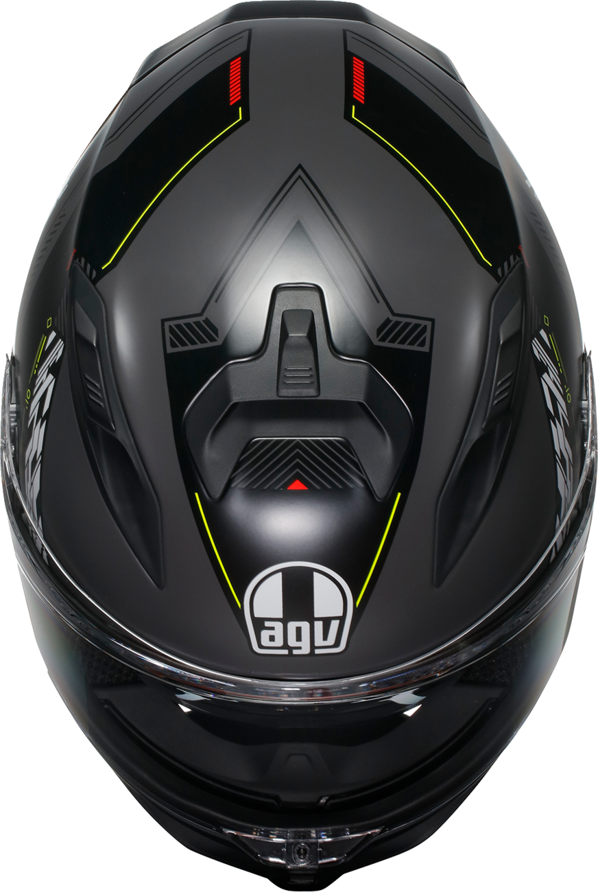 AGV K7 Helmet - Kyber - Matte Gray/Yellow Fluo - Medium 2118399004-007-M