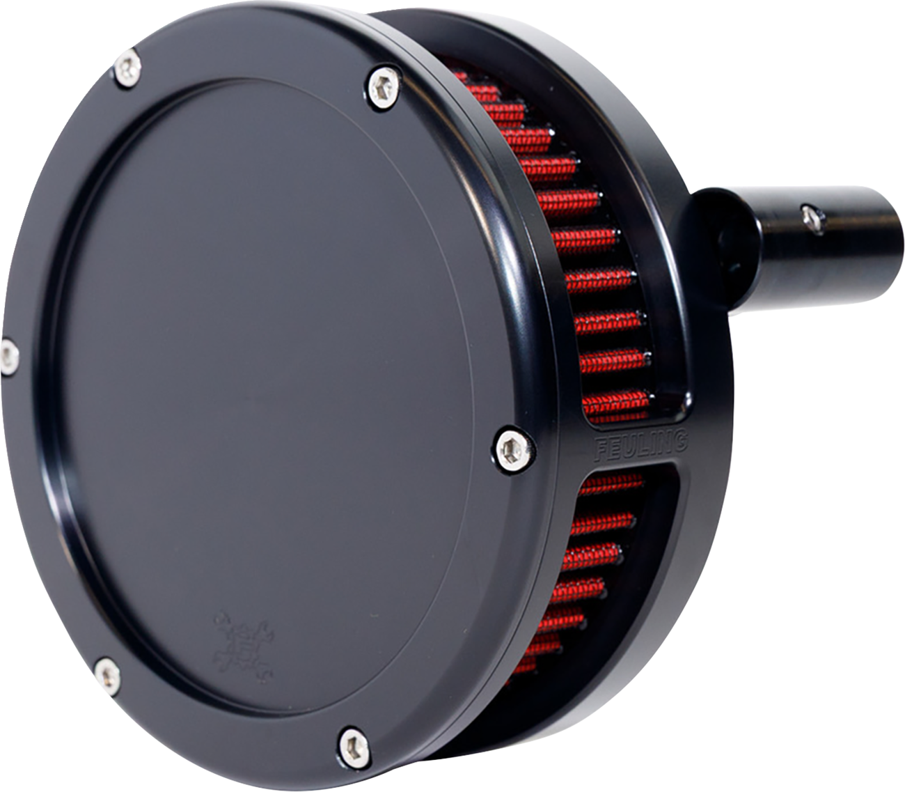 FEULING PARTS Slim BA Air Cleaner Kit - Black - Red Filter - Twin Cam 5443-S