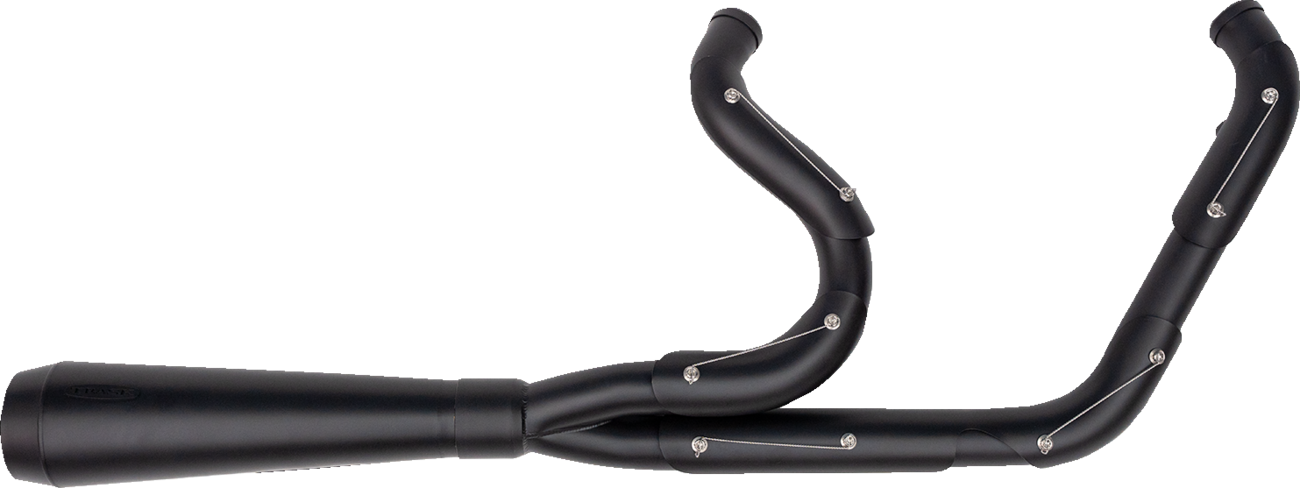 TRASK 2-into-1 Assault Exhaust System - Full Black on Black TM-5021BKBK