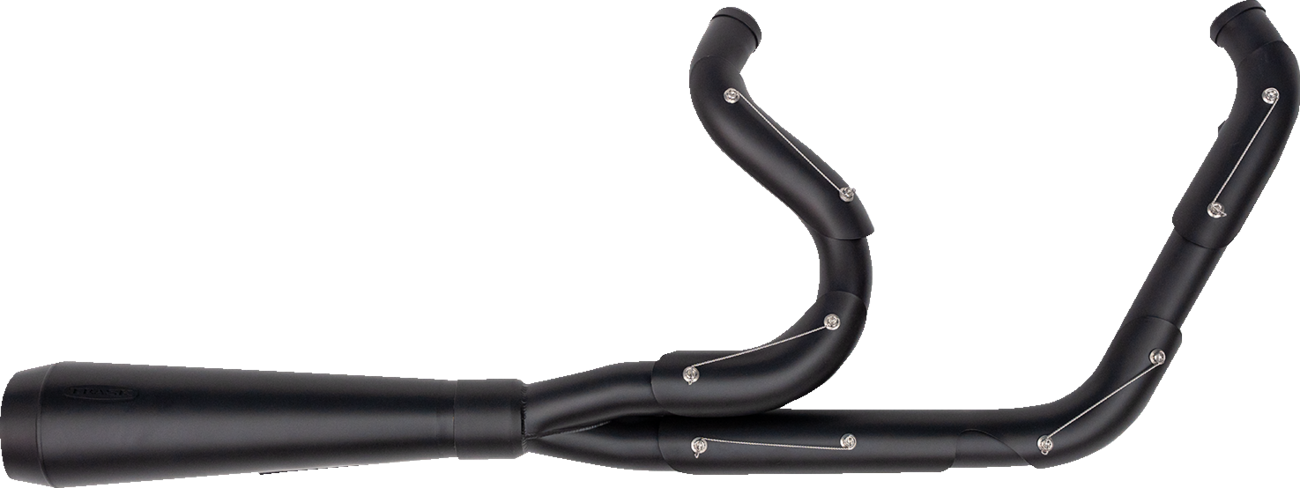 TRASK 2-into-1 Assault Exhaust System - Full Black on Black TM-5054BKBK