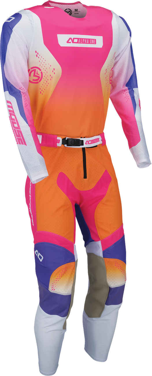 MOOSE OFFROAD Alpha One Pants - Orange/Purple - US 28 Slim 2901-12944