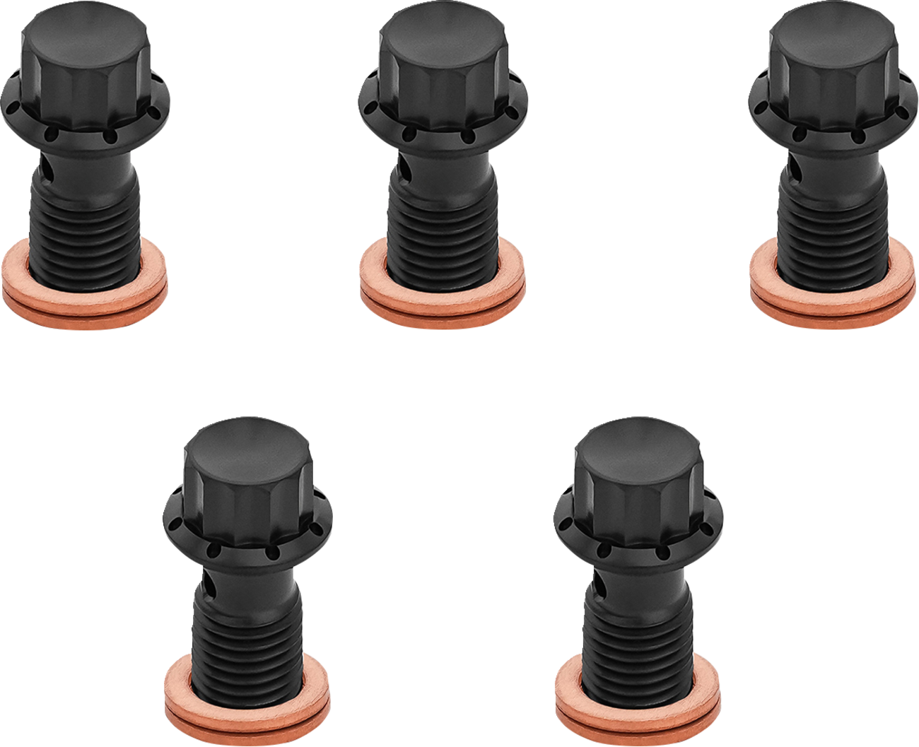 ARLEN NESS Banjo Bolt 5-Pack - M12x1.25 - Black 300-864