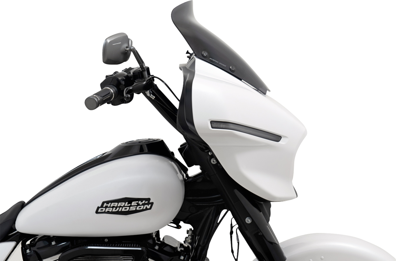 MEMPHIS SHADES Spoiler Windshield - 6" - Dark Black Smoke - FLHX MEP89010