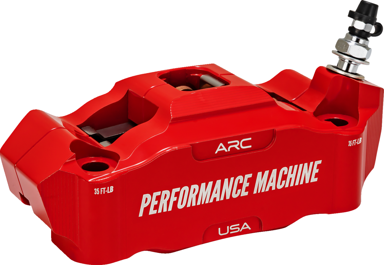 PERFORMANCE MACHINE (PM) Radial Mount Caliper - Front Right - Red 0052-2426-RC