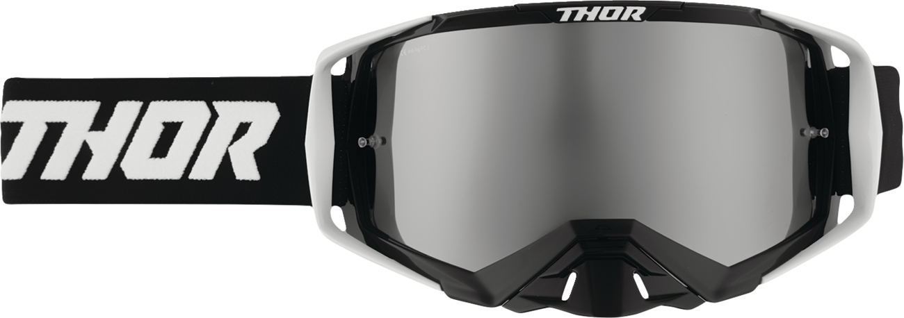 THOR Activate Goggle - Flite - Black - Silver Mirror Lens 2601-3702