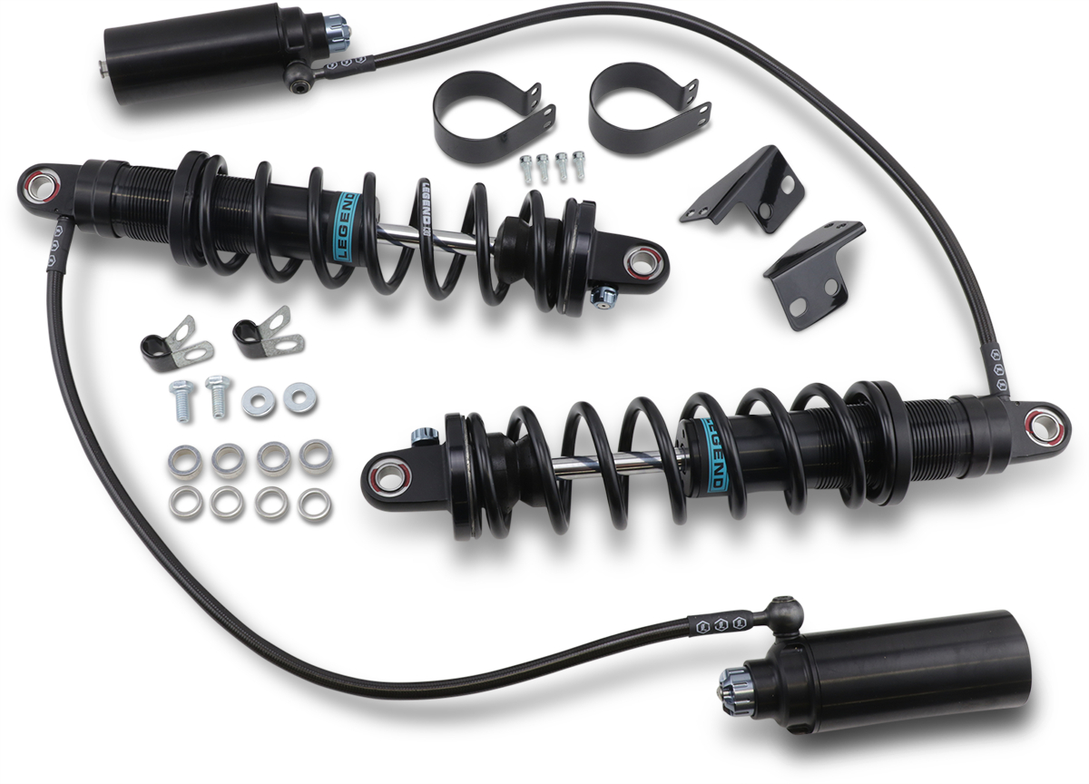 Legend Suspension Revo ARC Remote Reservoir Shocks – 14-inch Heavy Duty – Black (Part Number 1310-1881)