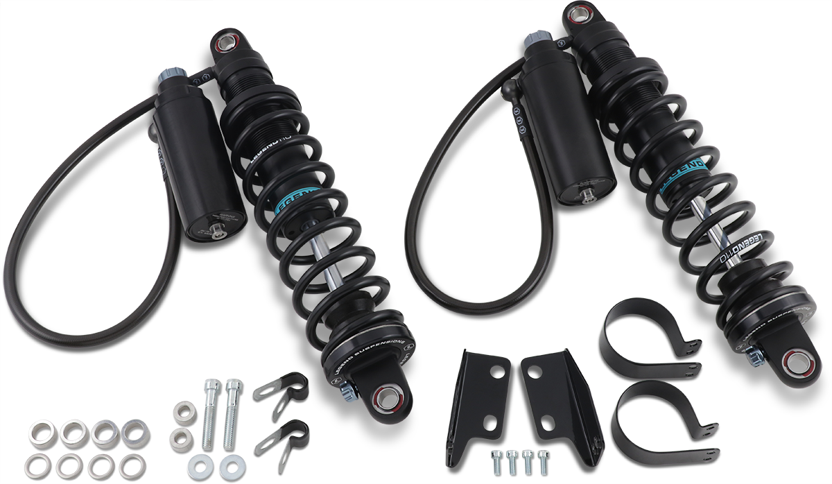 Legend Suspension Revo ARC Remote Reservoir Shocks – 14-inch, Black – Part #1310-1888