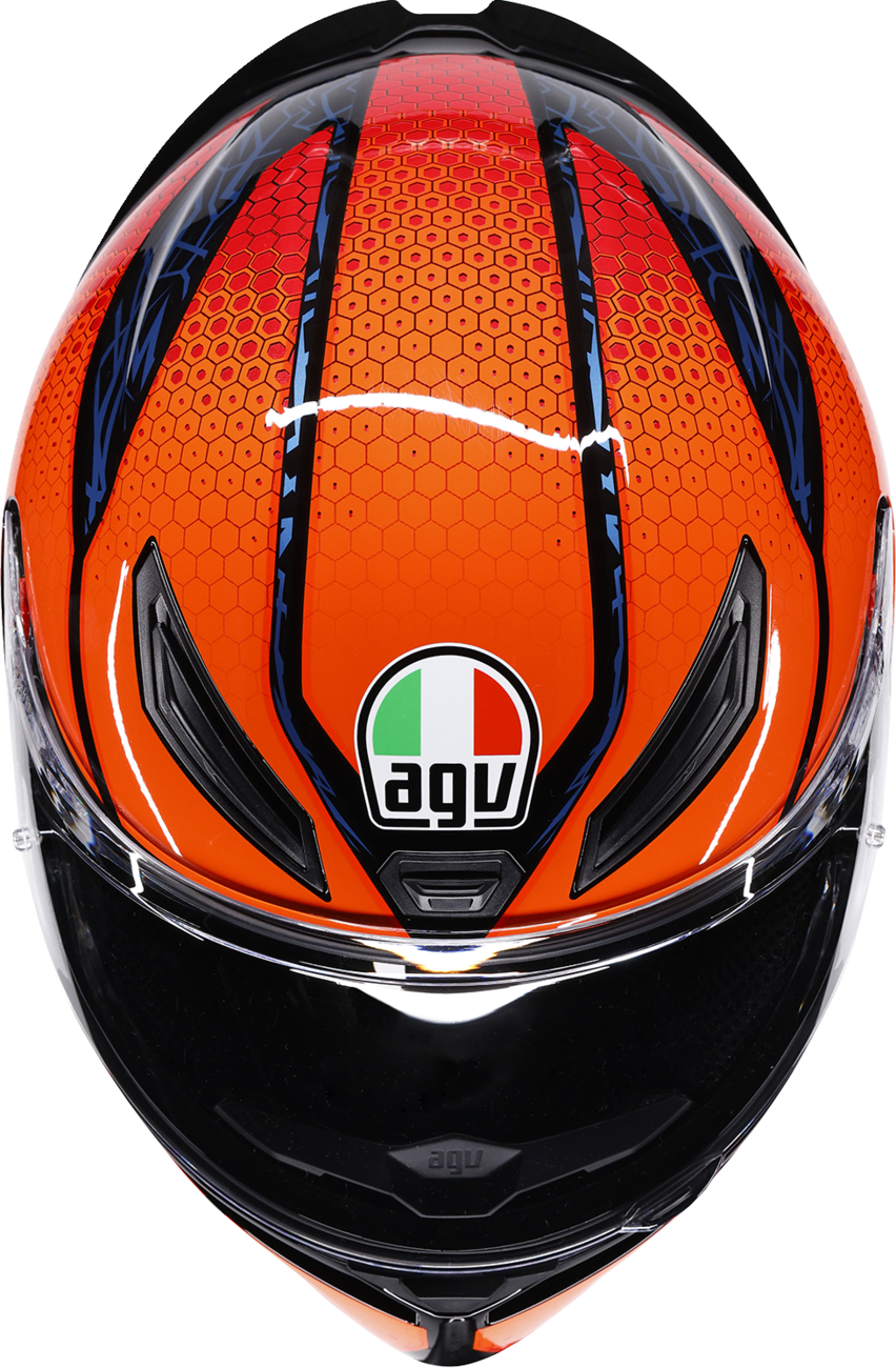 AGV K1 S Helmet - Speedarmor - Black/Orange/Blue - XL 2118394018-074-XL