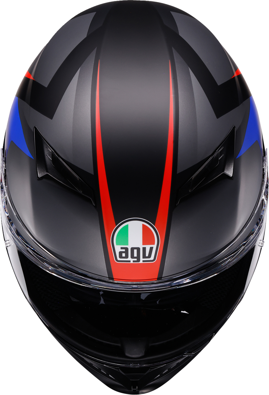 AGV K3 Helmet - Striga - Matte Black/Blue/Red - Large 2118381004-024-L