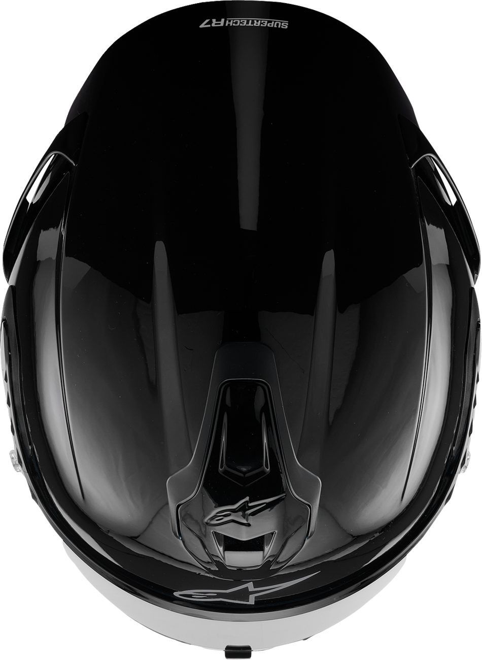 ALPINESTARS Supertech R7 Helmet - 22.06 - Solid - Gloss Black - XS 8202126-1180-XS