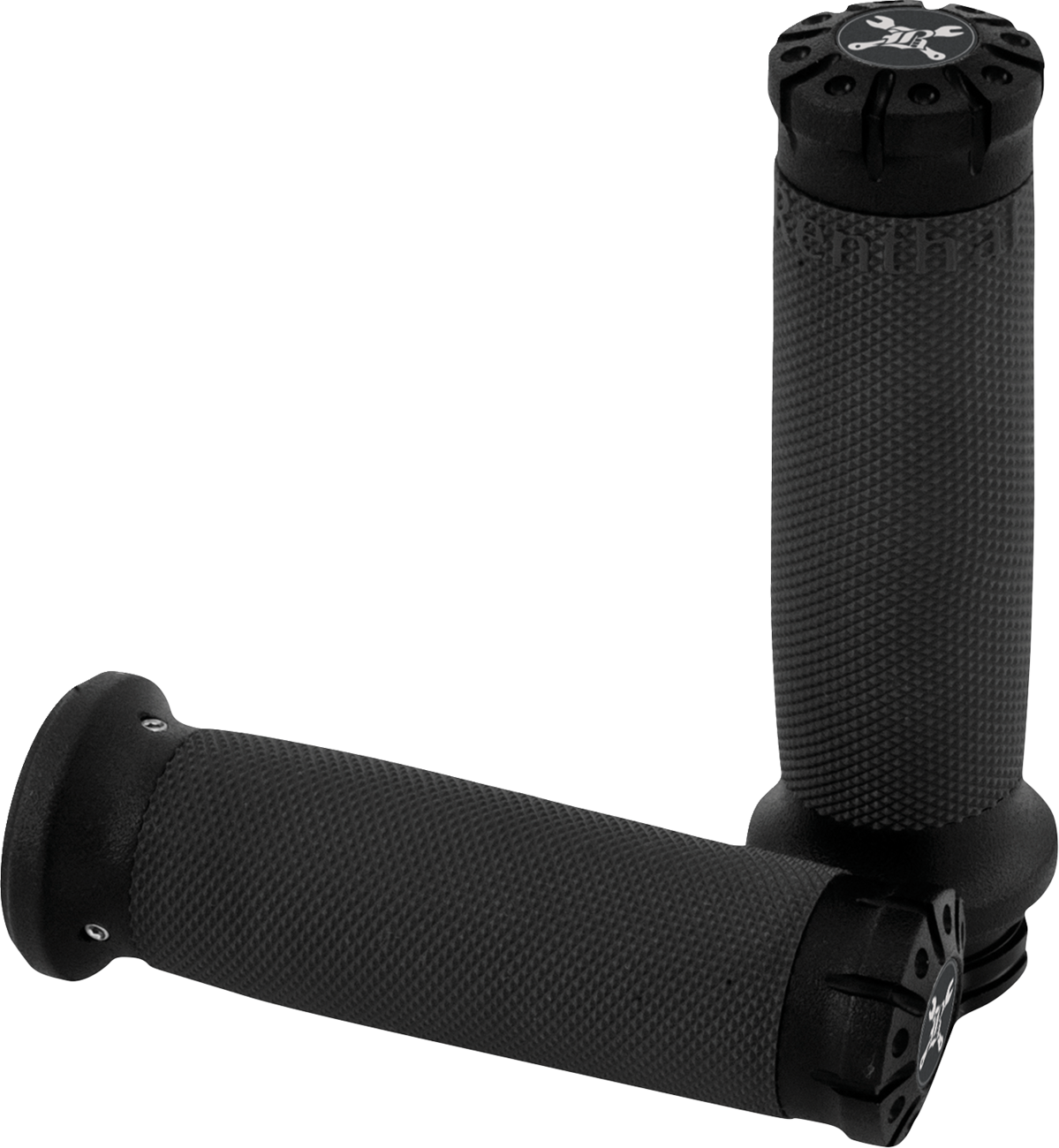 BURLY BRAND Hawk Grips - TBW - Black Machined B16-1009BM