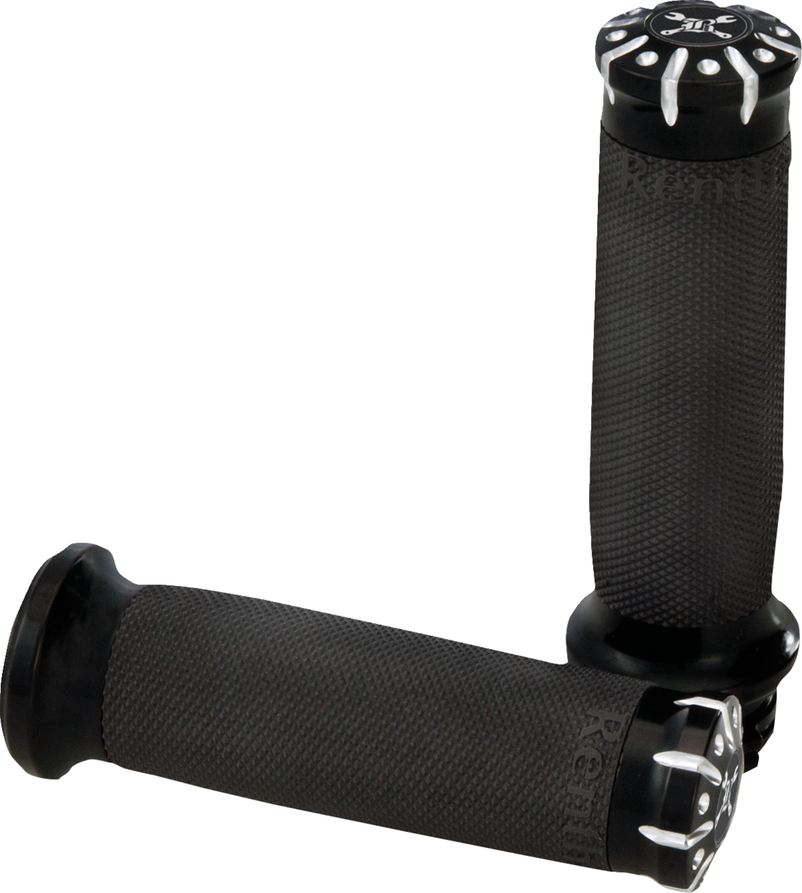 BURLY BRAND Hawk Grips - Dual Cable - Black Machined B16-1008BM