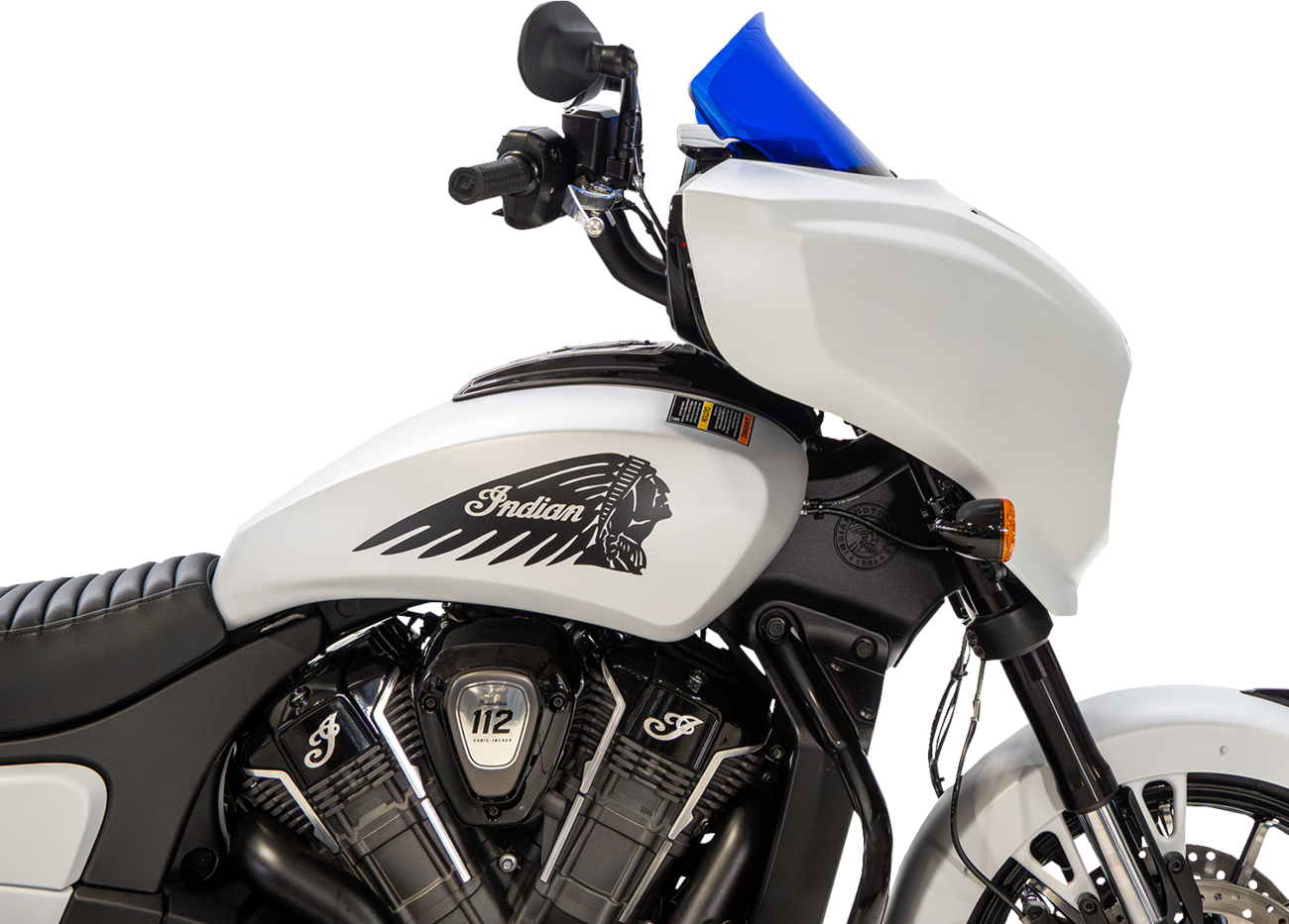 KLOCK WERKS Windshield - 9" - Blue - Chieftain PowerPlus/Roadmaster PowerPlus KWW-04-0655