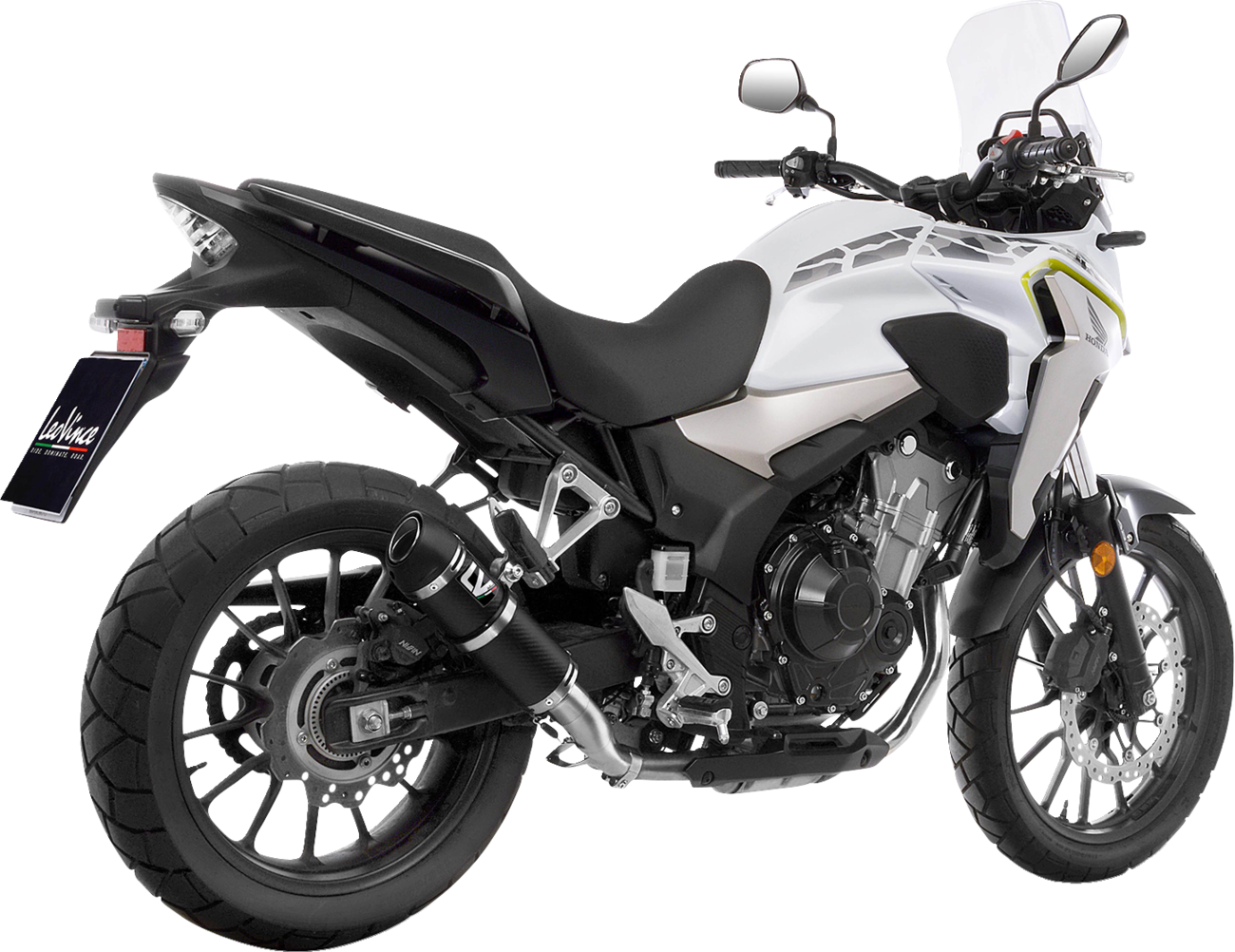 LEOVINCE GP Corsa Evo Slip-On Muffler - Carbon Fiber - CB/CBR 500 F/R/X 15506EU