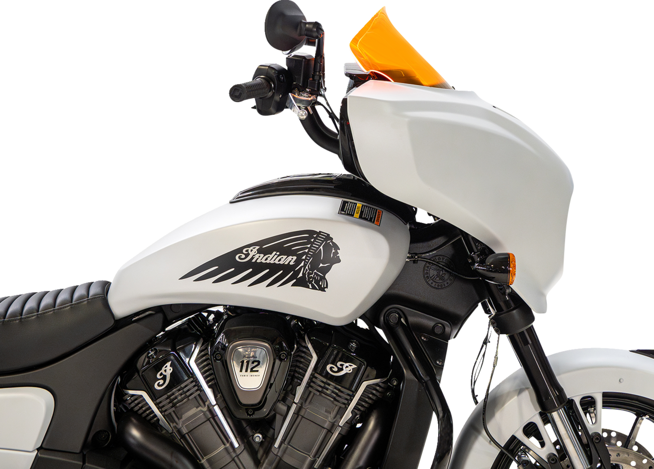 KLOCK WERKS Windshield - 9" - Orange Ice - Chieftain PowerPlus/Roadmaster PowerPlus KWW-04-0647