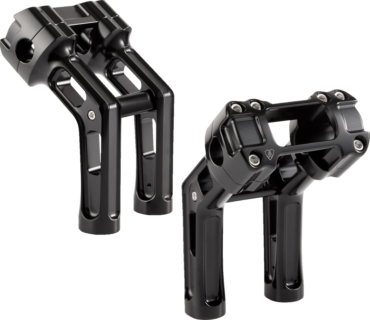 ARLEN NESS Wayback Risers - 7" - Softail - Black 520-066
