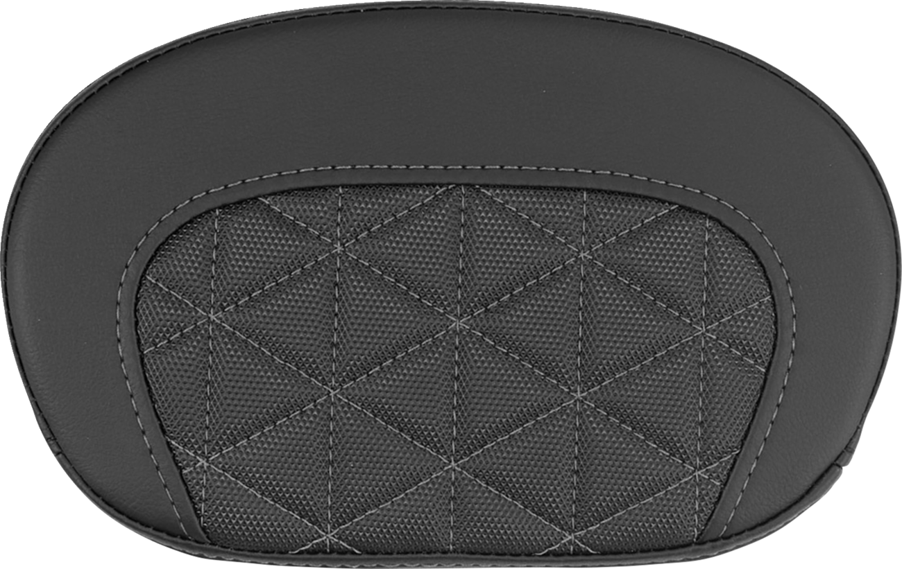 SADDLEMEN Mini Contour Sissy Bar Pad - Tri-Gripper - Gray Stitch 061021102