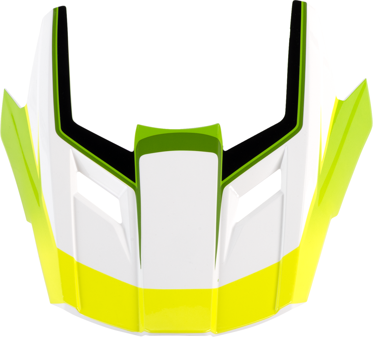 Z1R Dirt Maxx Visor Kit - Vortex White/Green for L-2XL Helmets (Part Number 0132-1939)