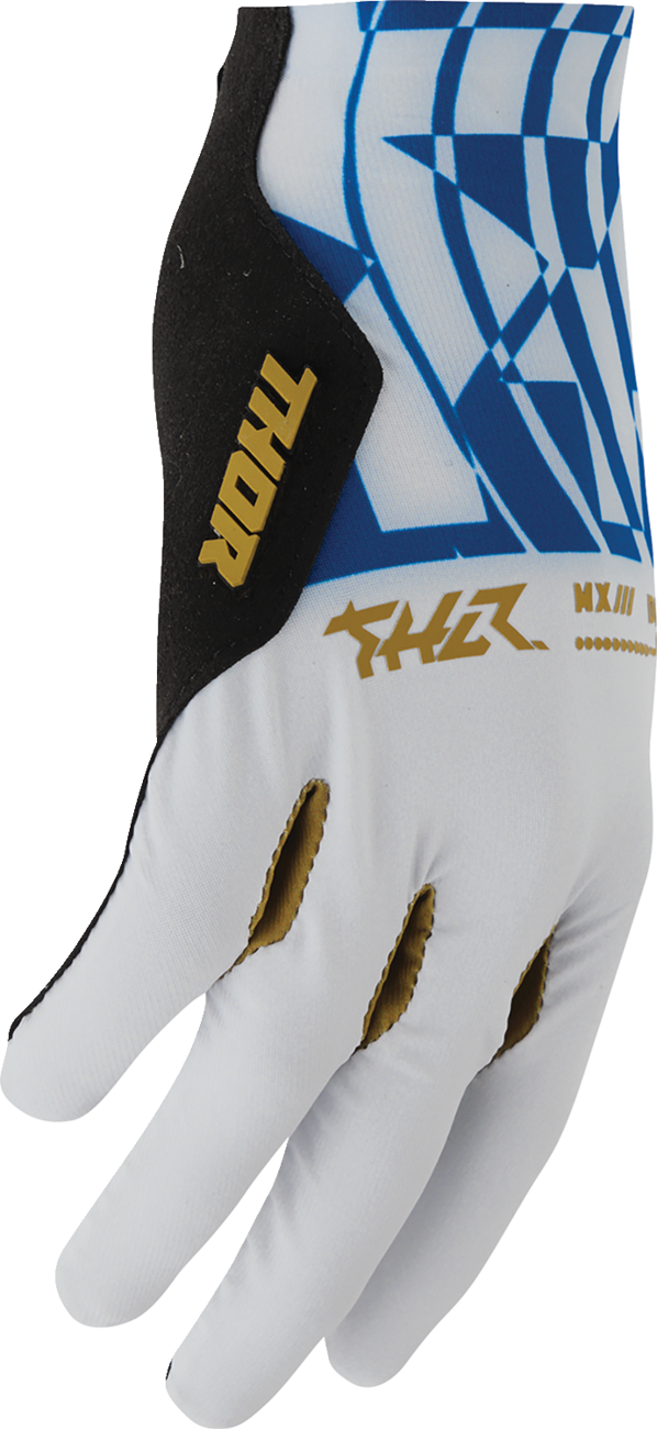 THOR Sportmode Mind Control Gloves - Light Gray/Blue - XS 3330-9125