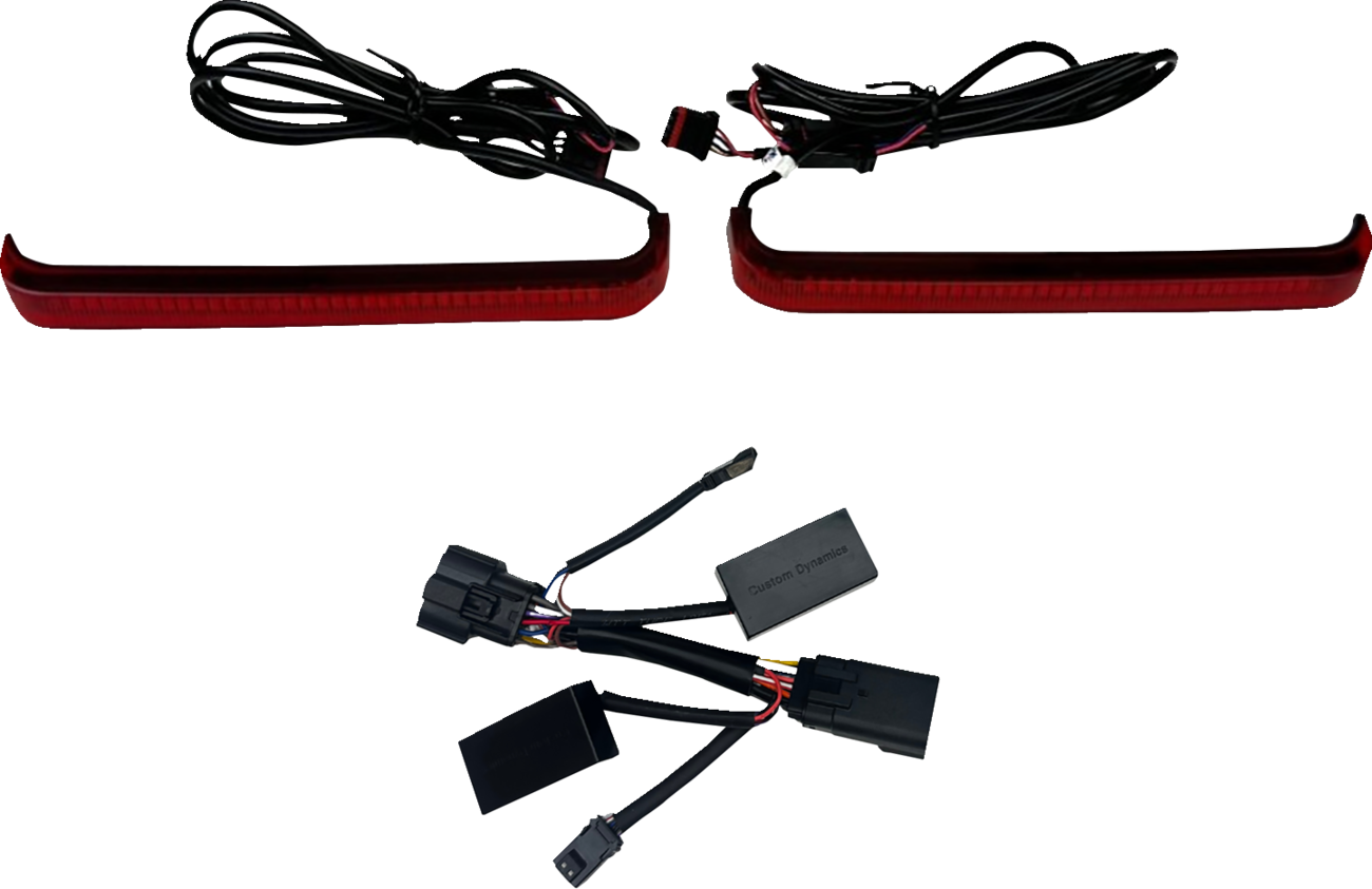 CUSTOM DYNAMICS Saddlebag Lights - Low Profile Red LEDs for Harley-Davidson 2026 Touring Models (Part CD-LP-2026-R)