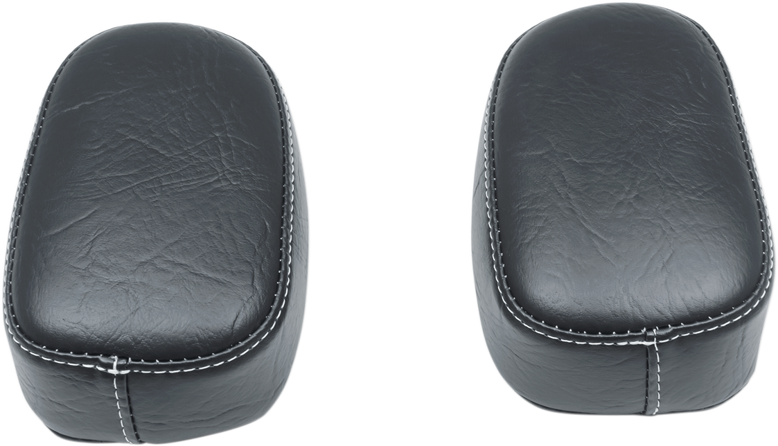 MUSTANG Armrest Pads - White Stitch - Roadmaster 76024WT