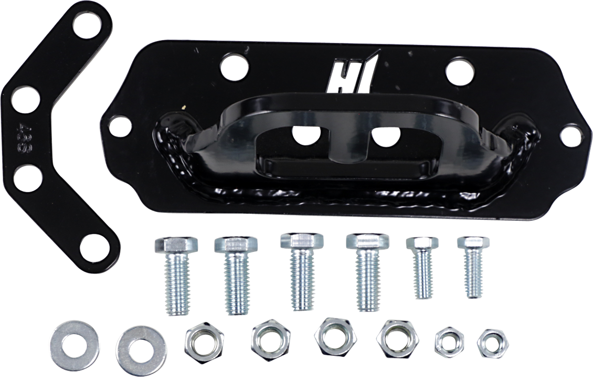 HIGH LIFTER Front Tow Hook for Polaris 79-13878 with Black Powder-Coated Finish