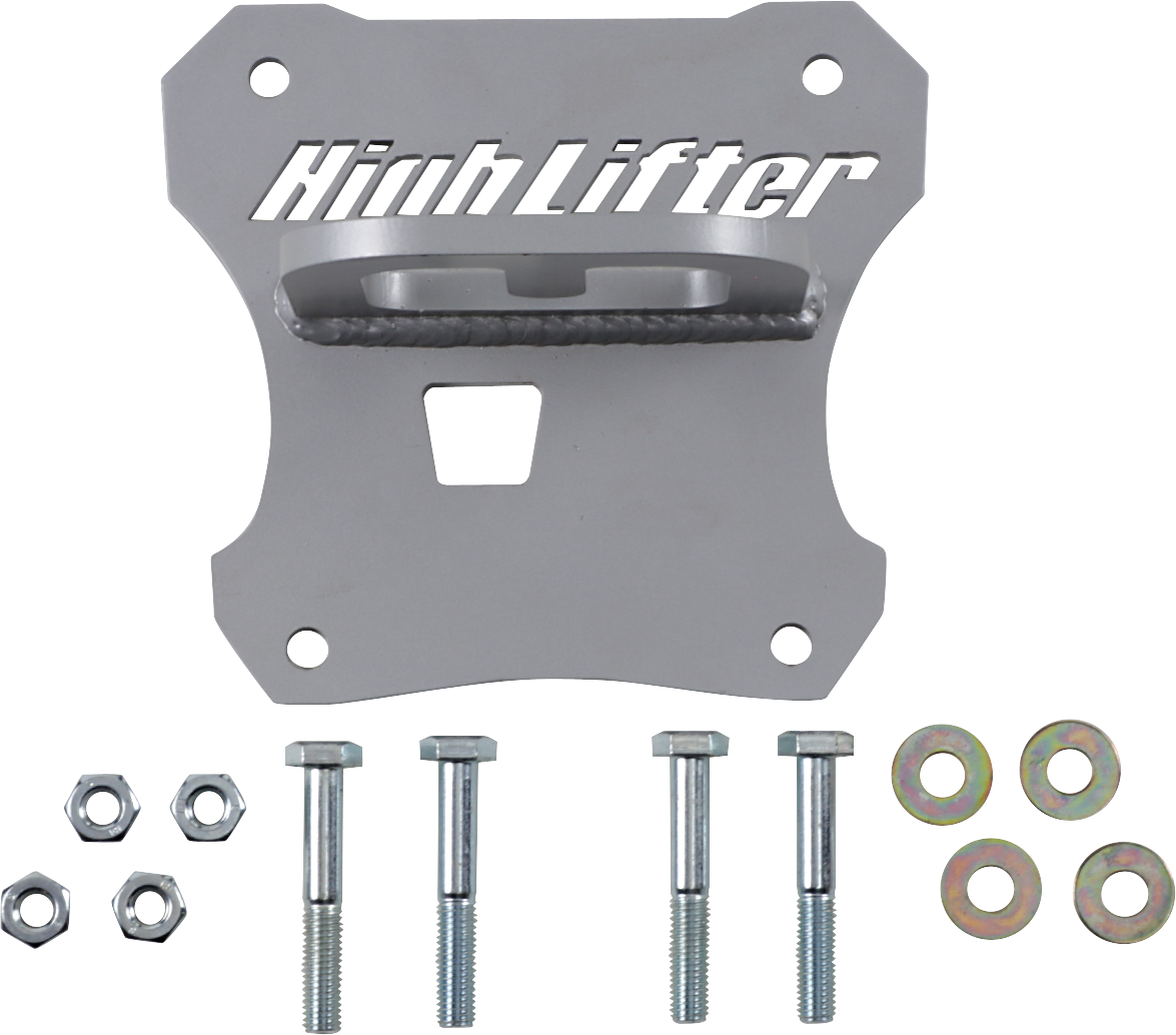 HIGH LIFTER Rear Tow Hook for Polaris RZR - Silver TOWHK-RZR1-S