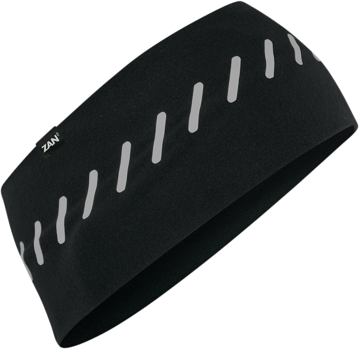 ZAN HEADGEAR SportFlex® Headband Black Reflective HBL114R – Comfortable Fit with UPF 50+ Protection
