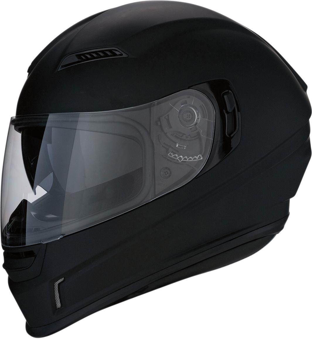 Z1R Jackal Helmet - Flat Black – XS, Polycarbonate Shell with Anti-Fog Shield and Sun Visor